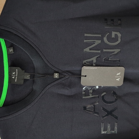 Armani Exchange Charcoal Crewneck Sweatshirt - Picture 4 of 7